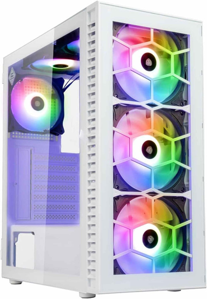Kolink Observatory HF Glass PC-Gehäuse, Sechs ARGB-Lüfter, 330 mm GPU-Freiheit, ATX-Motherboard, Gla