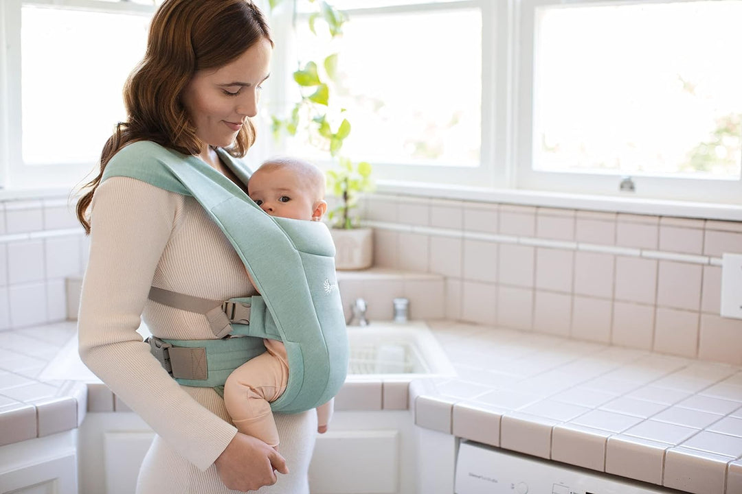 Ergobaby Embrace Babytrage für Neugeborene ab Geburt Extra Weich, 2-Positionen Bauchtrage Baby-Trage