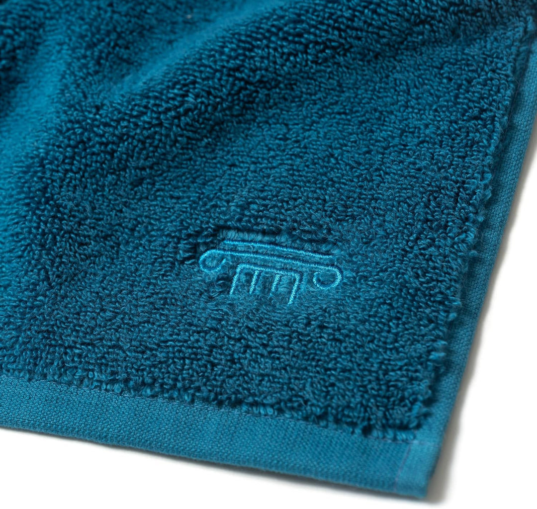 LAODI Premium Handtuch & Duschtuch Set Ozean tiefblau – Baumwolle, Weich & Saugstark – Ideal für Stu