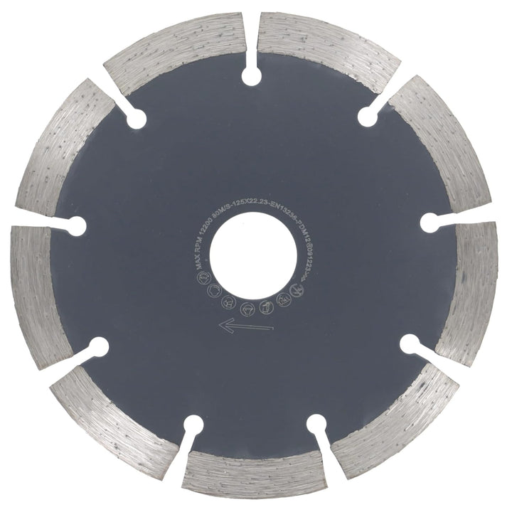 PRODIAMANT Diamanttrennscheiben Set 2x 125mm universal Trennscheibe für Stein, Beton, Granit, Mauerw