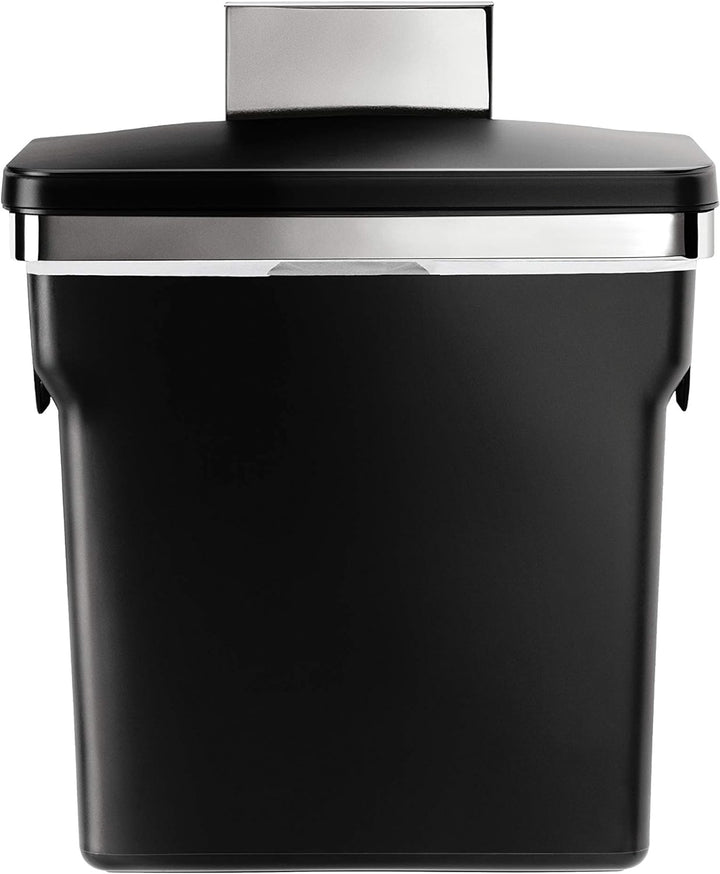 simplehuman CW1643 10 Liter, Schrank Abfalleimer, Hängender Mülleimer mit Deckel Küche Küchenmülleim