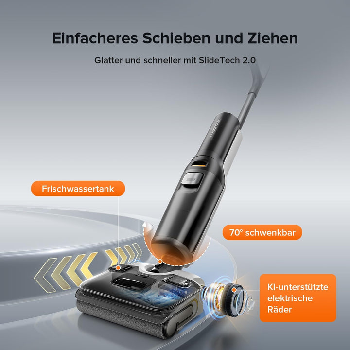 roborock F25 ALT(ACE LITE) Nass Trockensauger, 180° Lie Flat Saugwischer mit 20.000 Pa, Nass Staubsa