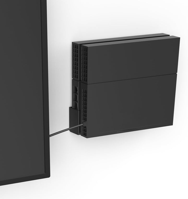 Monzlteck Wandhalterung für PS4 Original (altes Modell), in der Nähe oder hinter dem Fernseher, plat