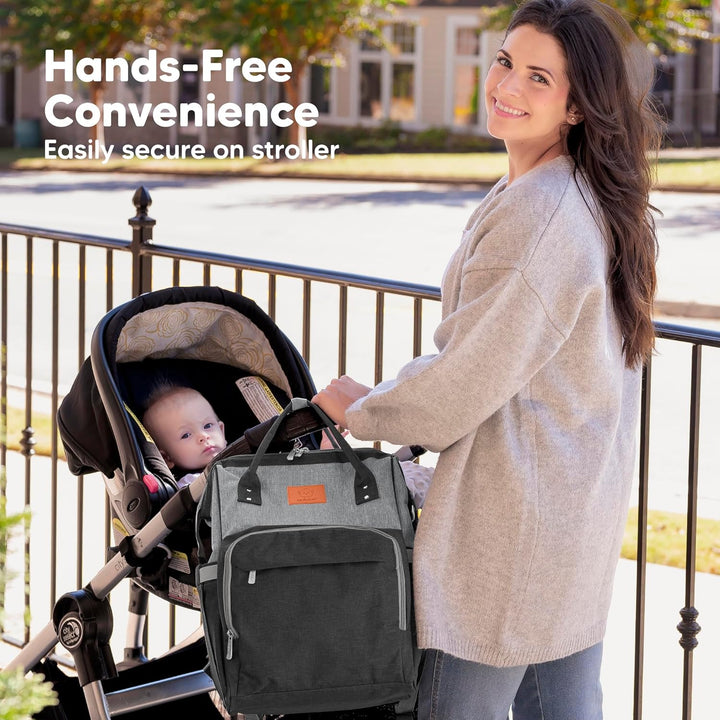 KeaBabies Baby Wickeltasche mit Wickelunterlage - Wickelrucksack Baby für Jungen, Mädchen, Wasserdic