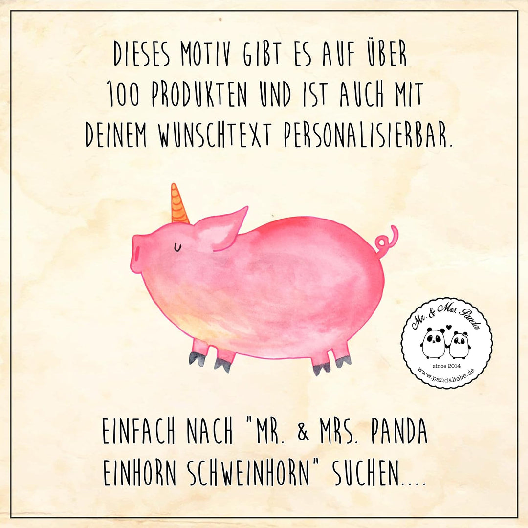 Mr. &amp; Mrs. Panda Motiv WC Sitz Einhorn Schweinhorn - Geschenk, englisch, Unicorn, WC-Sitz, Klodeckel