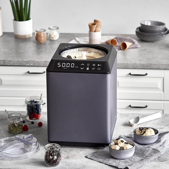SPRINGLANE Eismaschine &amp; Joghurtbereiter Erika 2,5 L mit selbstkühlendem Kompressor 250 W, Eiscremem
