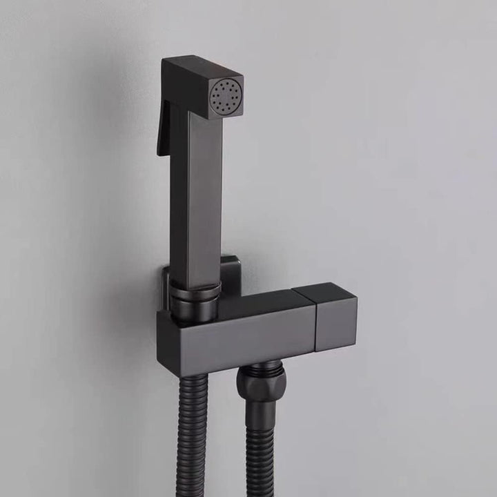 Handheld Toilette Bidet Sprüher, Gold All Copper Square Bidet Wasserhahn, Hygienische Dusche WC für