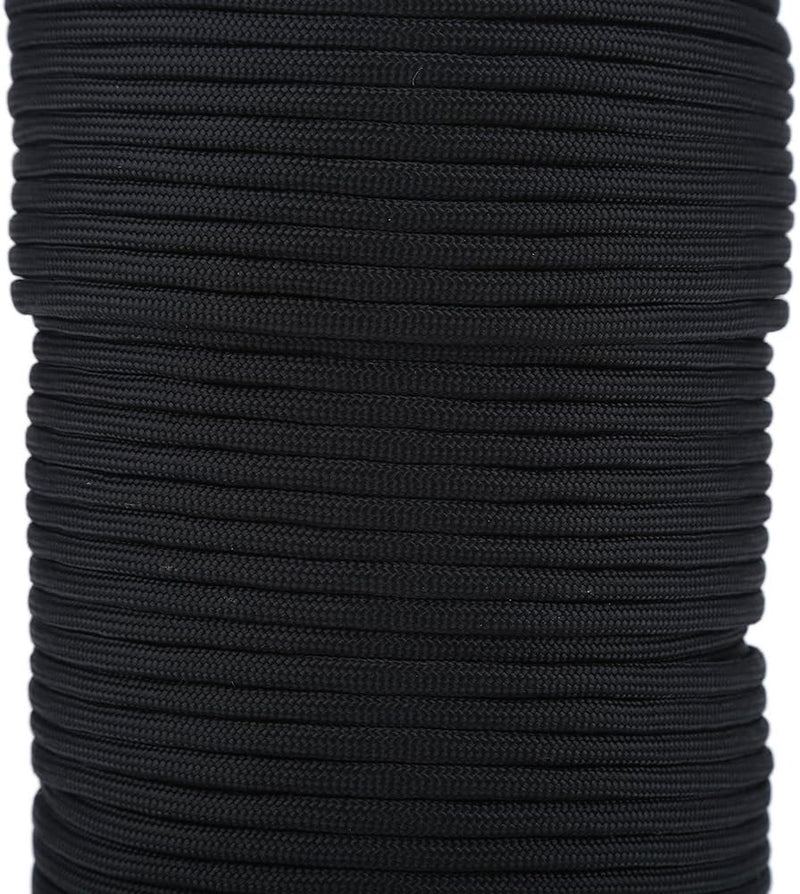 Fallschirmschnur 550 Paracord 9-Strang Überlebensseil im Freien, 100m Standard, Reflektierend, Schwa