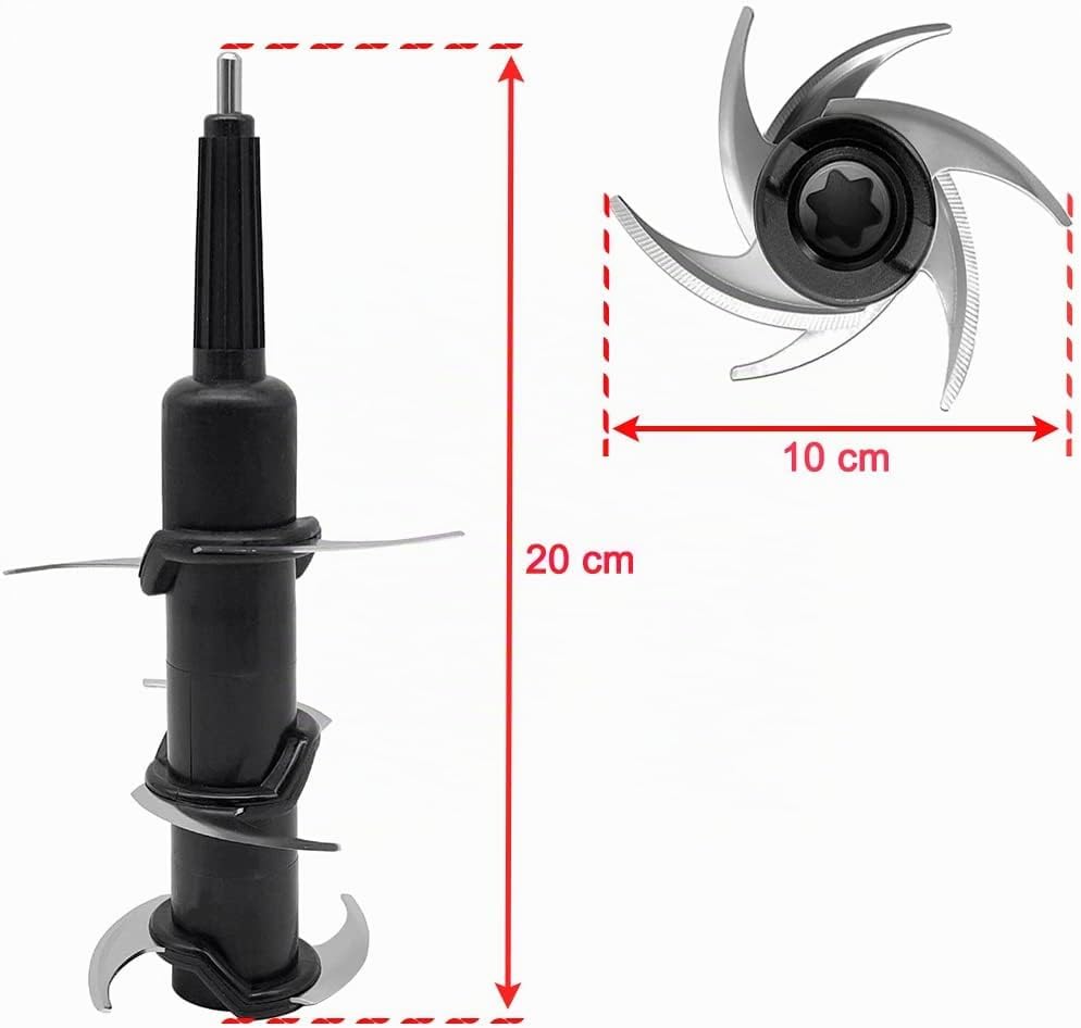 Gestapelte Klinge für Ninja Mixer Küchenmaschine 1100 1200 1500 Watt Auto-iQ BN800EU BN750EU &amp; BL770