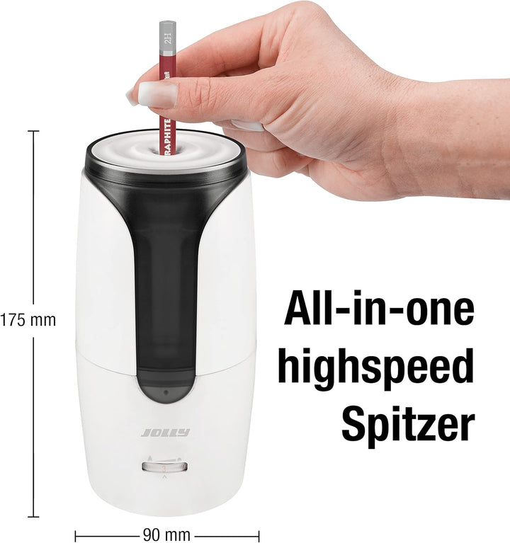 JOLLY Herbert Elektrospitzer Grosser elektrischer Spitzer für alle Stifte, auch für feine Künstlerst