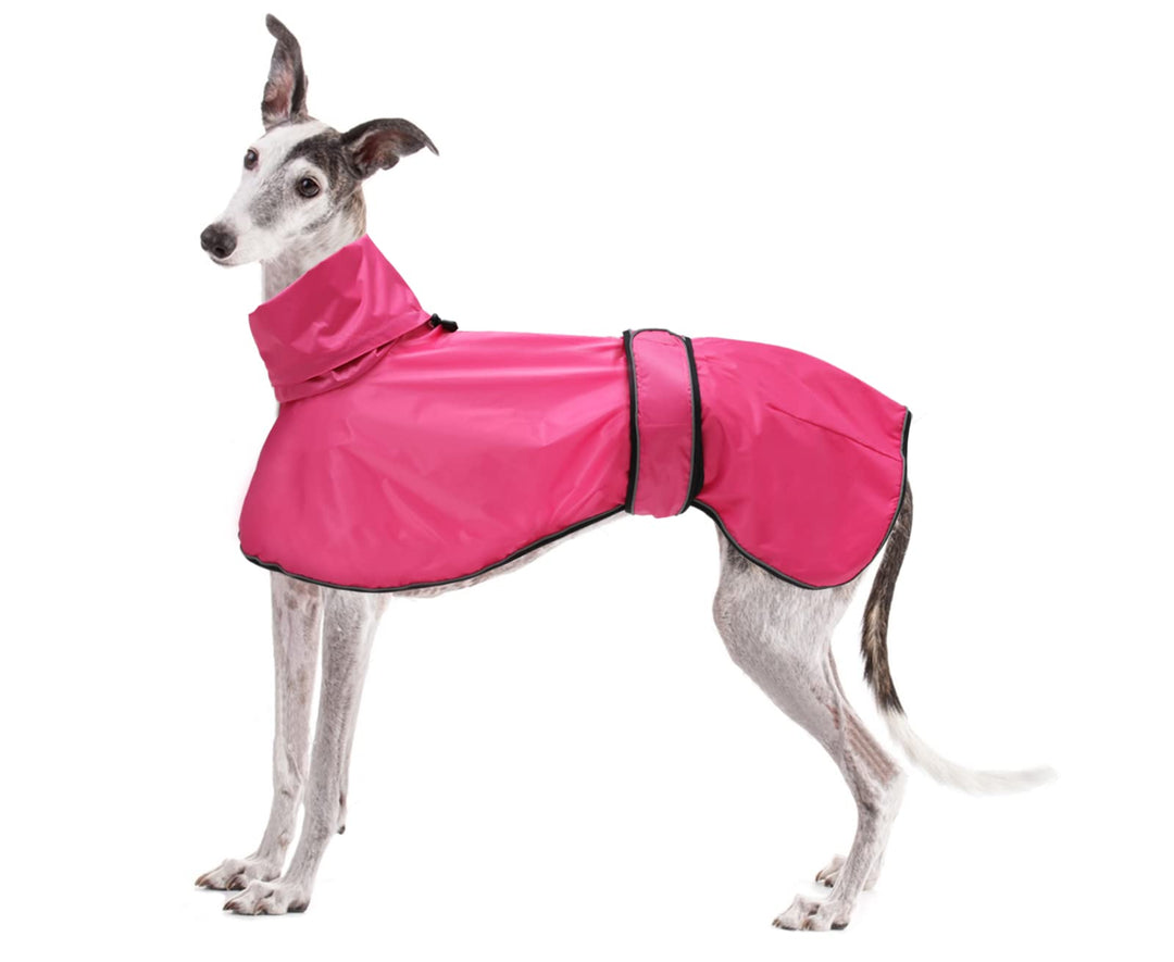 Geyecete Windhund Leicht Hundejacke Regenjacke, Hunderegenmantel Wasserdicht Verstellbar Windhundeja