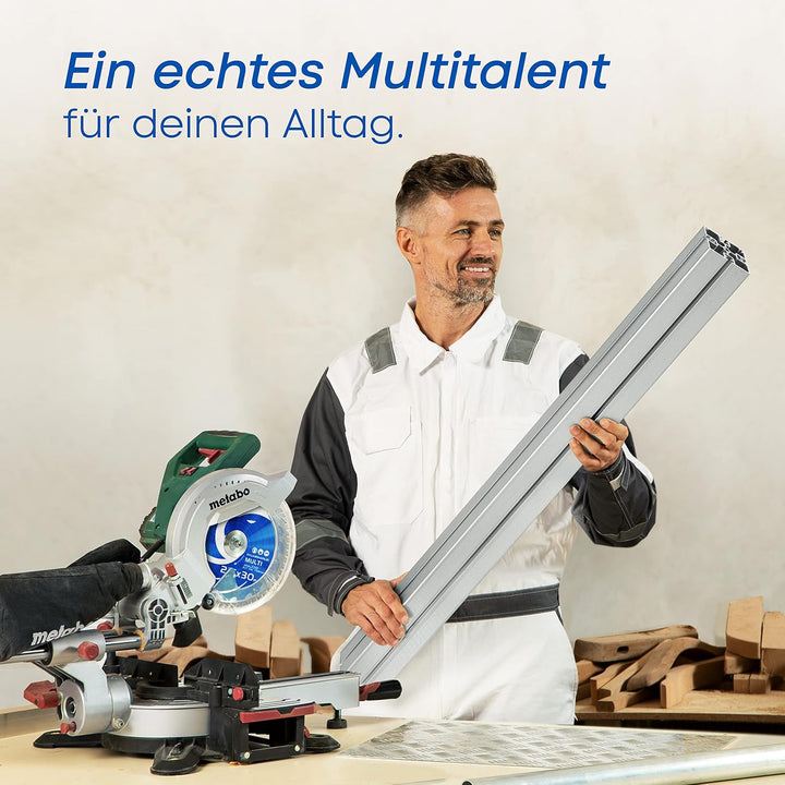 FALKENWALD ® Sägeblatt 254x30 80 Zähne ideal für Holz, Metall & Alu - Multi Kreissägeblatt 254 x 30