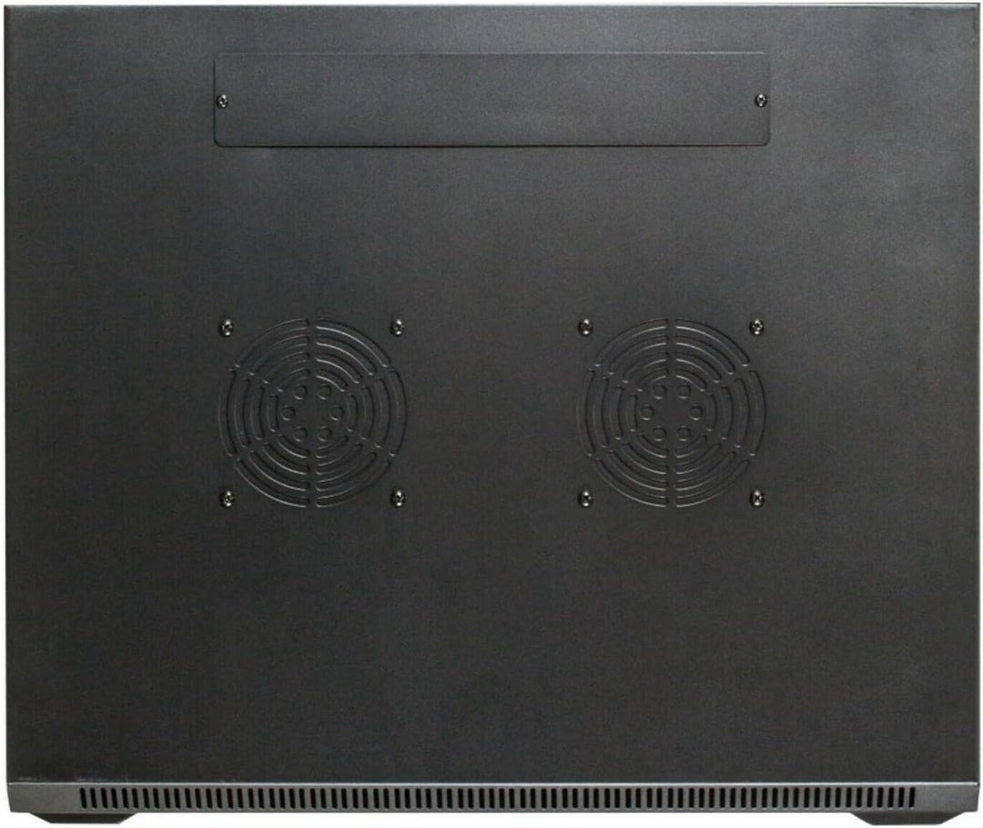 DSIT 6HE Serverschrank - 19 Zoll Wandgehäuse mit Glastür und Perforierte Seitenwände (BxTxH) 600 x 6