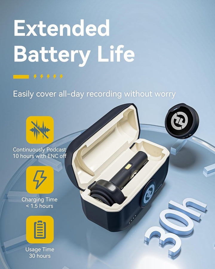 Hollyland Lark M2 Wireless Lavalier Mikrofon USB C für Android Handy iPhone 15, 48kHz/24 bit Hi-Fi A