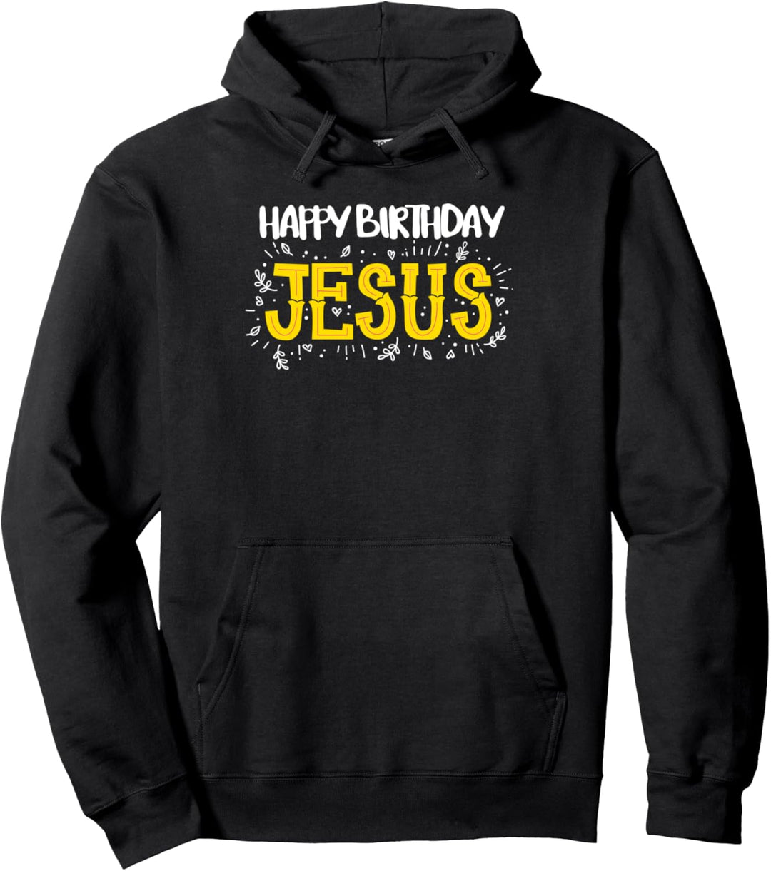 Christliche Religion Weihnachten Kirche Happy Birthday Jesus Pullover Hoodie