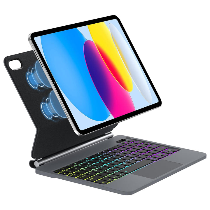 JADEMALL Magic Keyboard for iPad 10 Generation 10,9 Zoll,11 Generation 2025 A16 11 Zoll - Deutsches