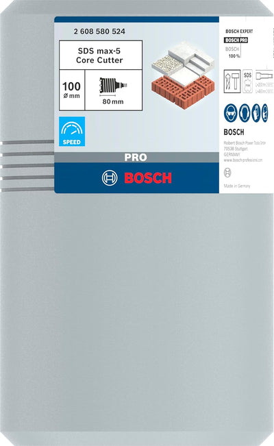 Bosch Accessories Bosch Professional Hohl-Bohrkrone SDS-max-9 Core Cutter zweiteilig mit Gewinde (Ø