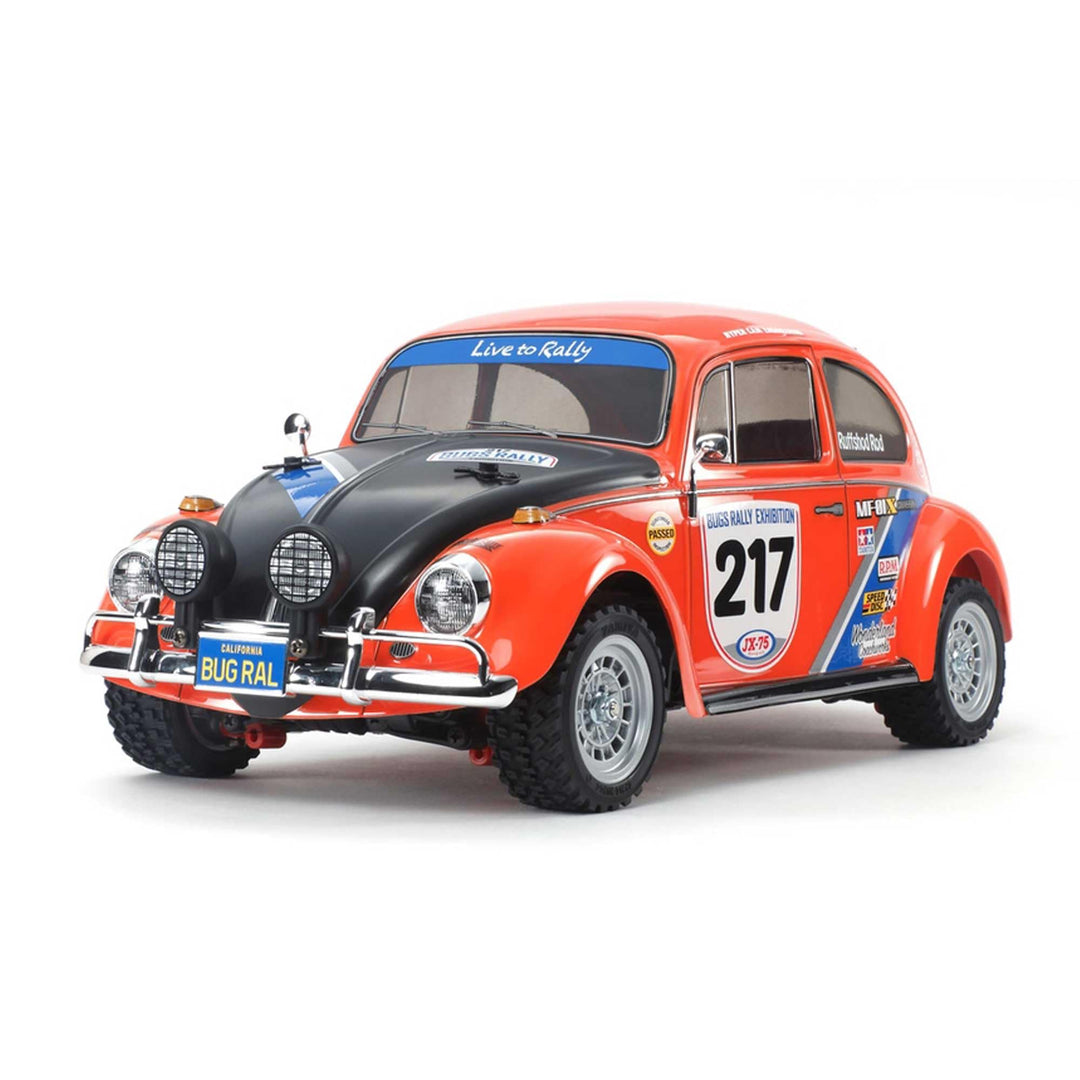 TAMIYA 58650-1:10 RC VW Beetle Rally MF-01X, ferngesteuertes Auto/Fahrzeug, Modellbau, Bausatz, Hobb