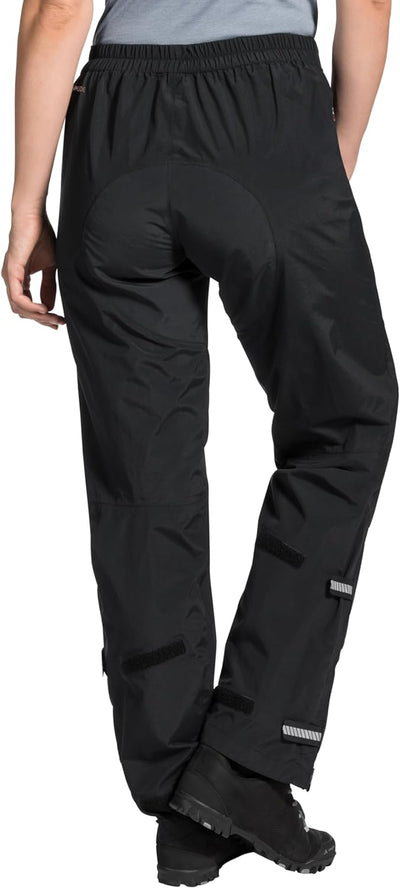 VAUDE Damen Hose Women's Yaras Rain Pants Iii 34-Long Schwarz, 34-Long Schwarz