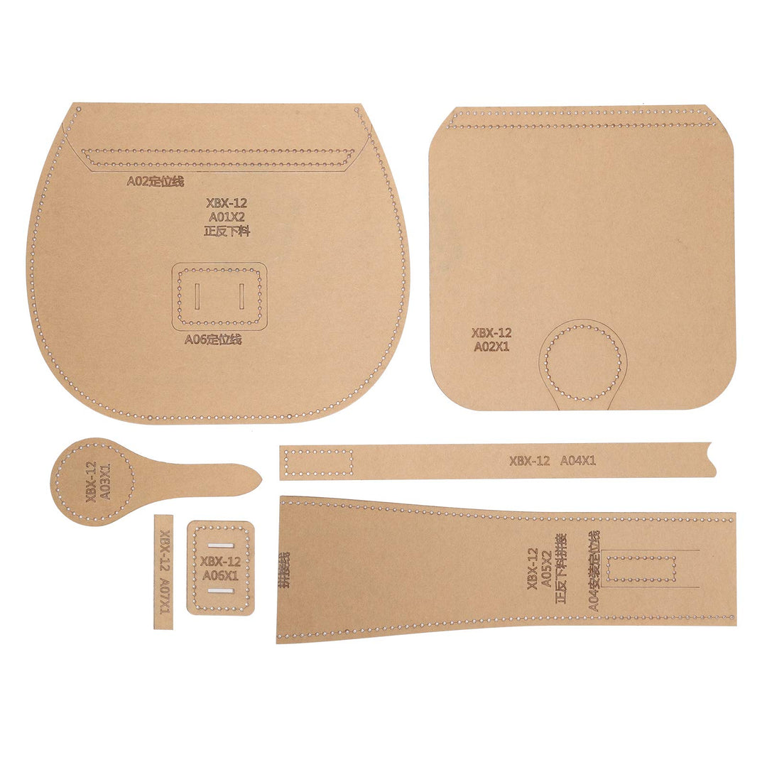 Single-Shoulder Bag Wallet Pattern Acryl Vorlage Geldbörse Making Stencil Kit Leder Craft Pattern fü