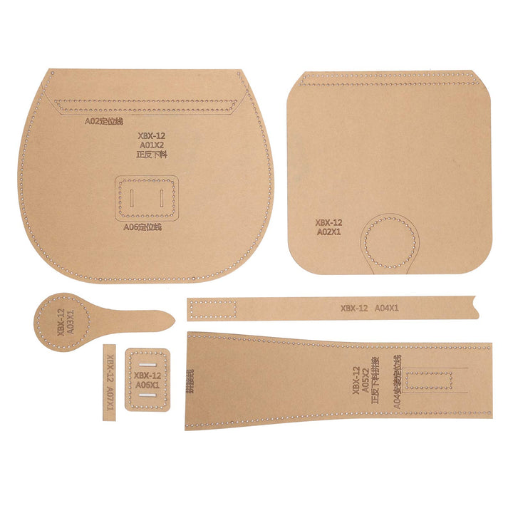 Single-Shoulder Bag Wallet Pattern Acryl Vorlage Geldbörse Making Stencil Kit Leder Craft Pattern fü