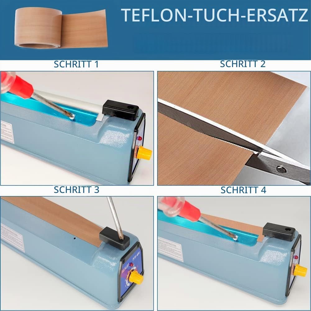 Folienschweissgerät Heisssiegelgerät 400mm Heisssiegelmaschine Eisengehäuse Balkenschweissgerät 5mm