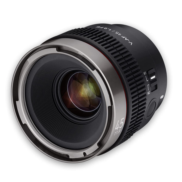 Samyang V-AF 45mm T1,9 FE für Sony E, Videoobjektiv, Auto Fokus Objektiv, Cine Lens 8K Unterstützung