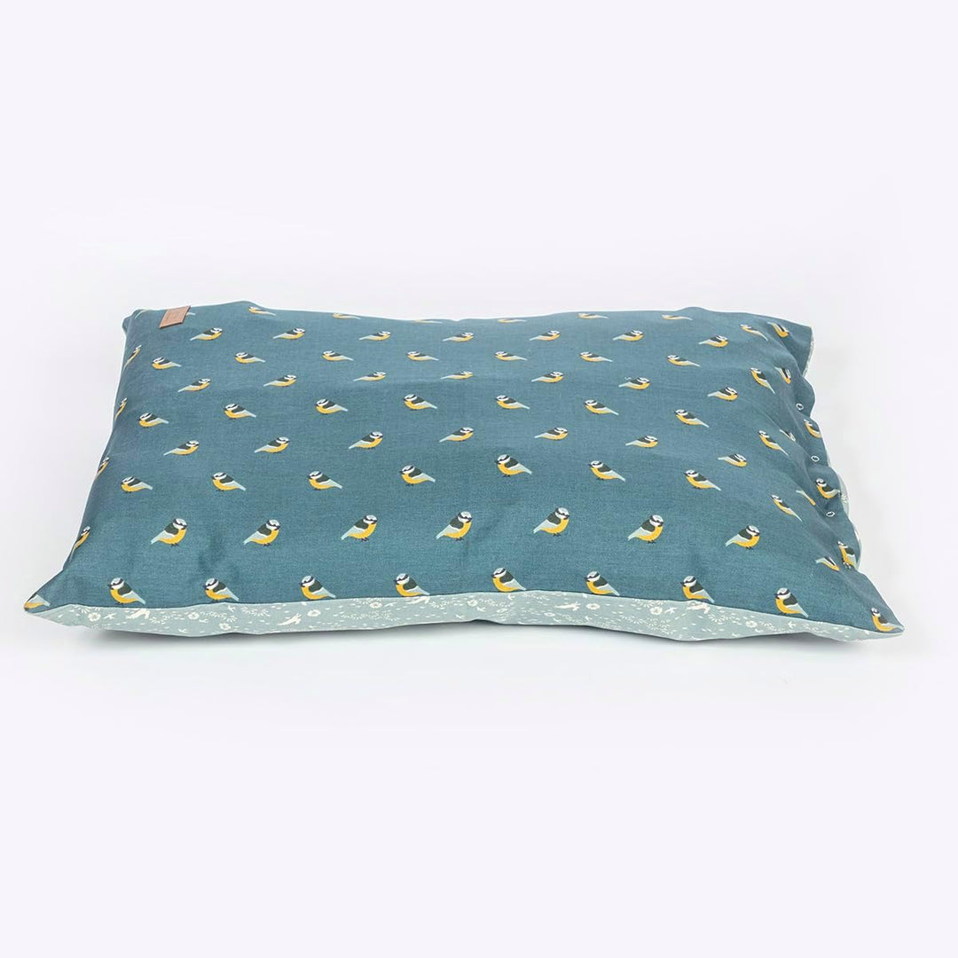 FATFACE Flying Birds Hundedecke, sehr weich, nachhaltig, gross, Blau/Blaugrün Large, Large