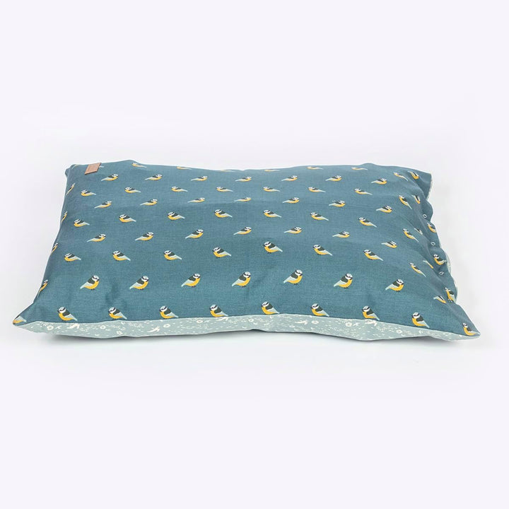 FATFACE Flying Birds Hundedecke, sehr weich, nachhaltig, gross, Blau/Blaugrün Large, Large