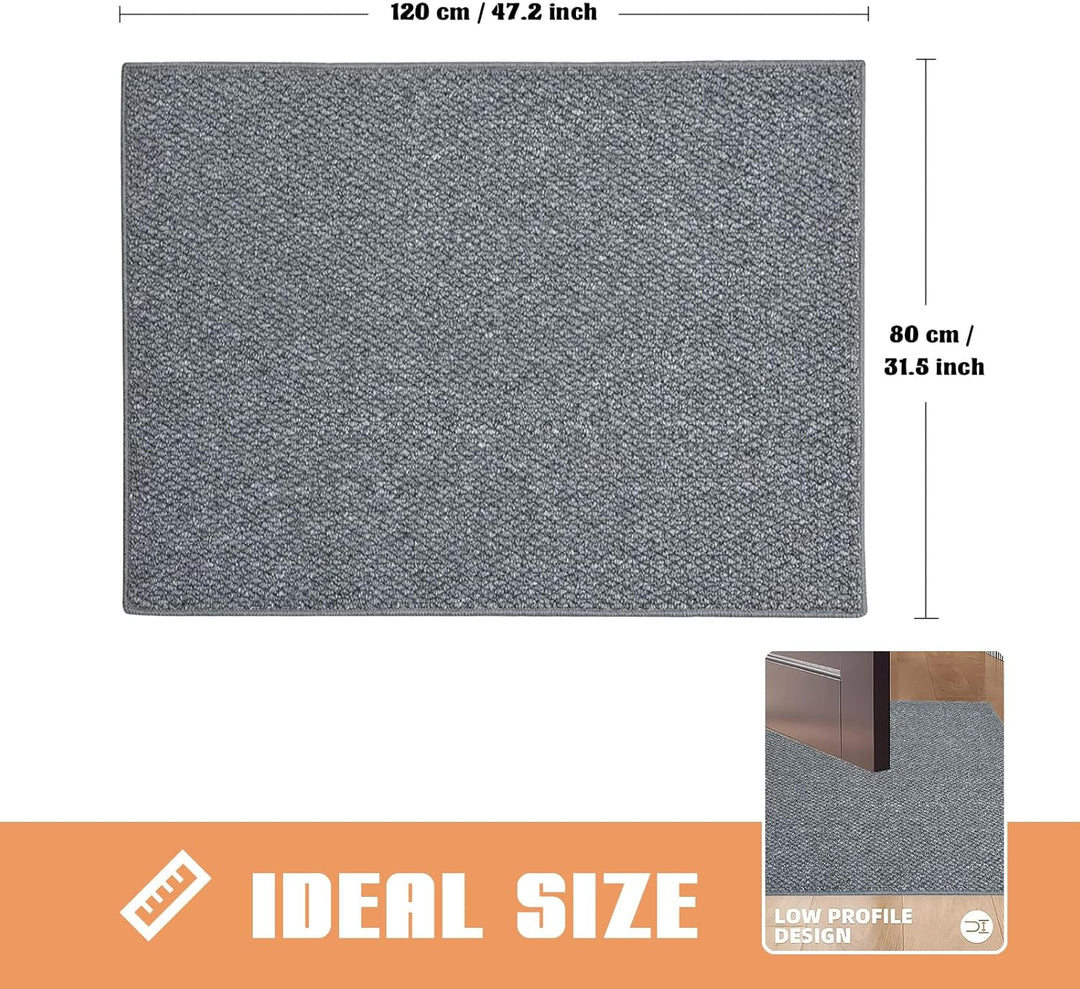 Schmutzfangmatte Innen 80 x 120 cm, Rutschfest Fussmatte Aussen und Innen, Waschbar Sauberlaufmatte