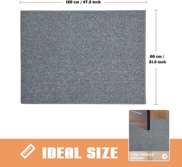 Schmutzfangmatte Innen 80 x 120 cm, Rutschfest Fussmatte Aussen und Innen, Waschbar Sauberlaufmatte