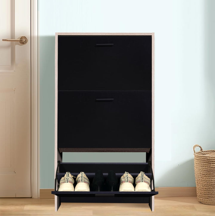 CASABEL Schuhschrank für 18 Paar – grosse Kapazität für den Eingangsbereich – L 60 x T 24 x H 113 cm