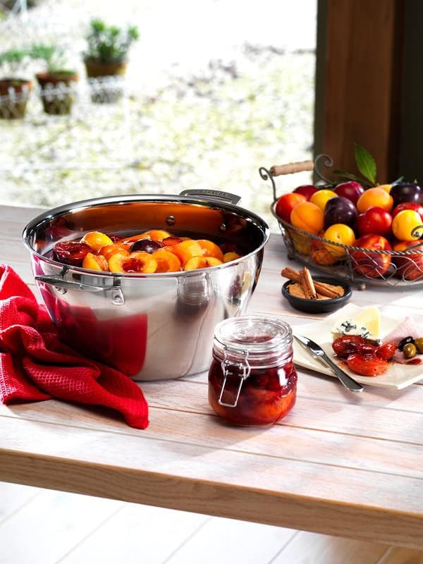 Le Creuset Einkochtopf aus 3-ply Edelstahl, Ø 30 cm, Für alle Herdarten inkl. Induktion geeignet, Si