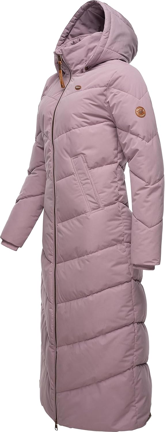 Ragwear Damen Winterjacke Wintermantel Parka mit abnehmbarer Kapuze Rebelka Extralong XS-6XL 3XL Lav