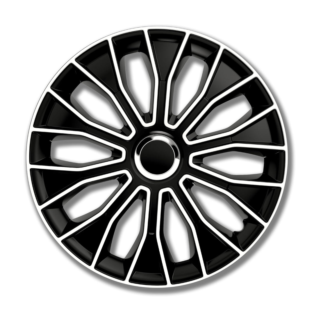 Petex Radkappensatz, 35,6 cm (14 Zoll), Voltec Pro, schwarz/weiss (1350–3629)