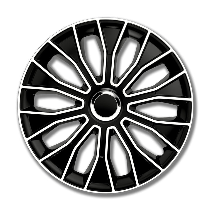 Petex Radkappensatz, 35,6 cm (14 Zoll), Voltec Pro, schwarz/weiss (1350–3629)