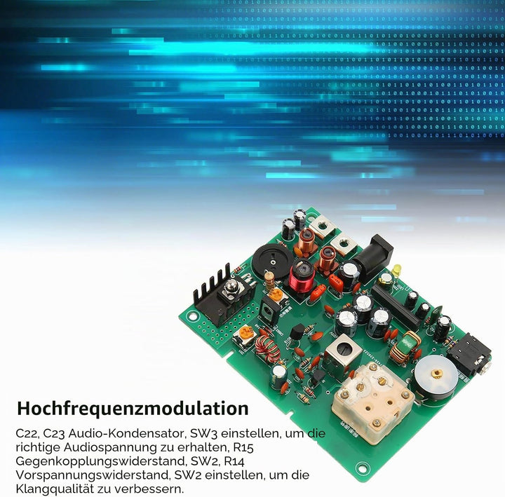 Einstellbarer 530–1600 kHz AM Sender, Mittelwellensender, DIY Sender Set für Schulexperimente