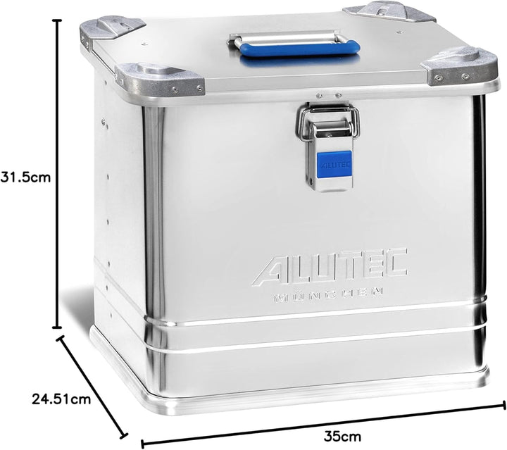 ALUTEC Aluminiumbox INDUSTRY 27 (Inhalt 27 l, Innenmasse (LxBxH) 350 X 245 X 315 mm, staub-/spritzwa