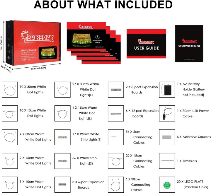 BRIKSMAX Led Beleuchtungsset für Lego Creator Expert Colosseum - Compatible with Lego 10276 Baustein