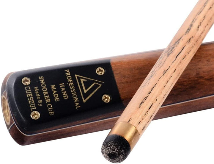 CUESOUL Klassische Handgemachte 57 Zoll Palisander 3/4 Stück Snooker Queue mit Schwarz Köcher und Al