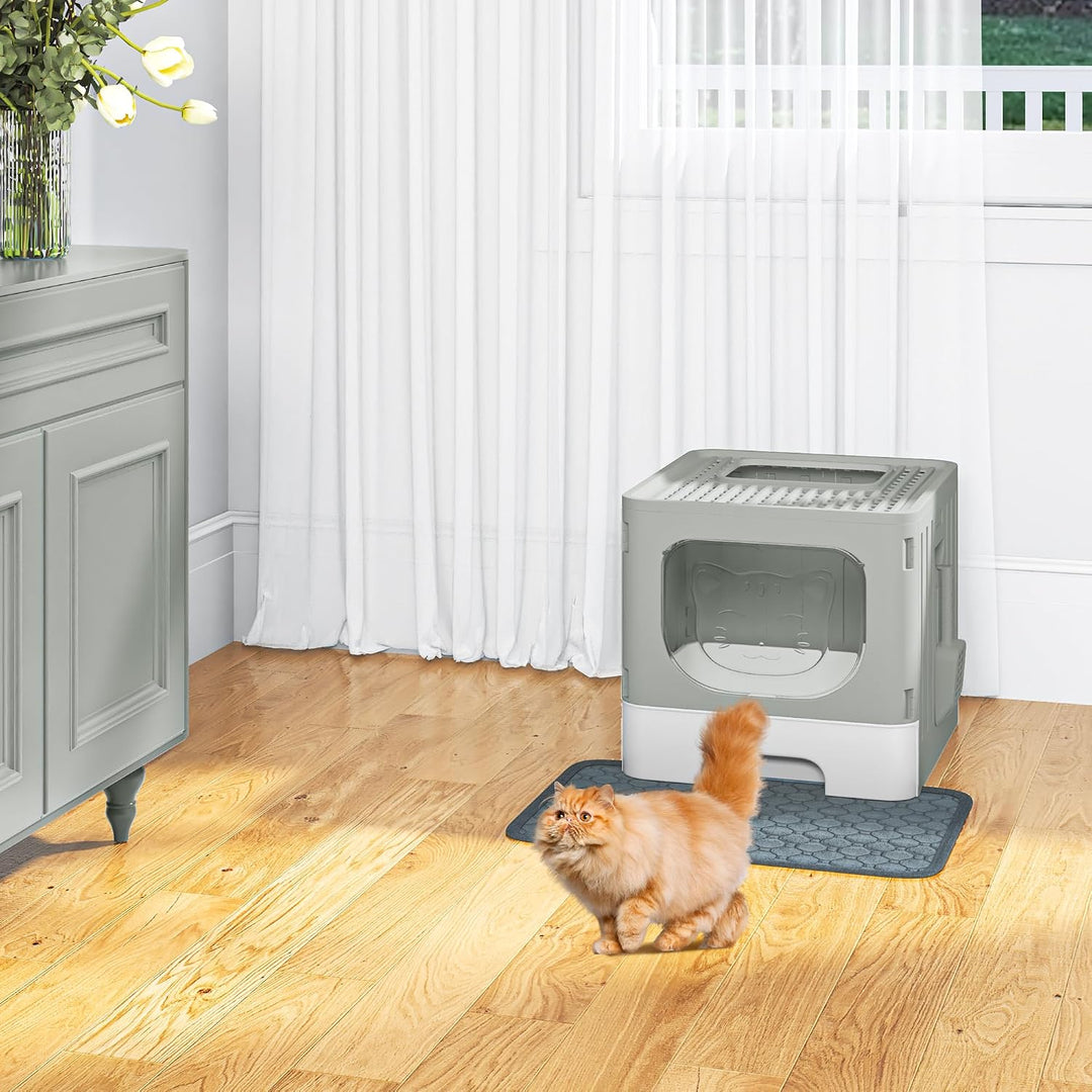 YITAHOME Katzenklo mit Deckel, grosse geschlossene Katzentoilette, haubenartiges geruchloses Anti-Sp