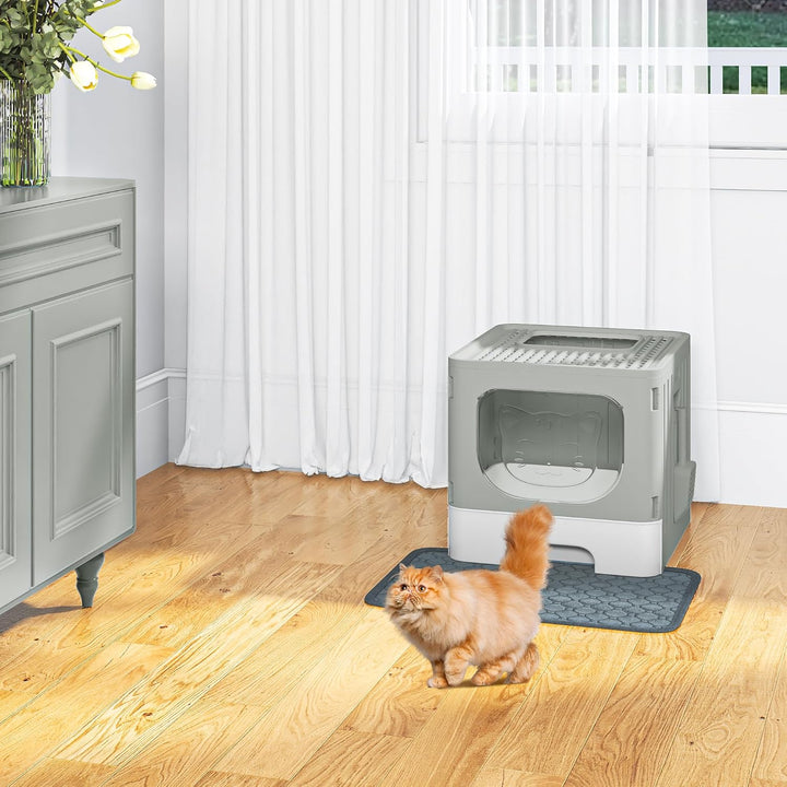 YITAHOME Katzenklo mit Deckel, grosse geschlossene Katzentoilette, haubenartiges geruchloses Anti-Sp