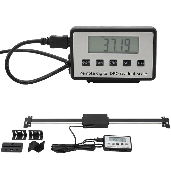 CDZHLTG Digitalanzeige Kit, 0–300 mm Digital Linearskala Anbaumessschieber Linearmassstab DRO Remote
