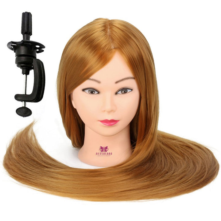 Trainingsk?pfe Neverland 30 Zoll 100% Kunstfaserhaar Friseurpraxis Schaufensterpuppe Mit Klemme 100%