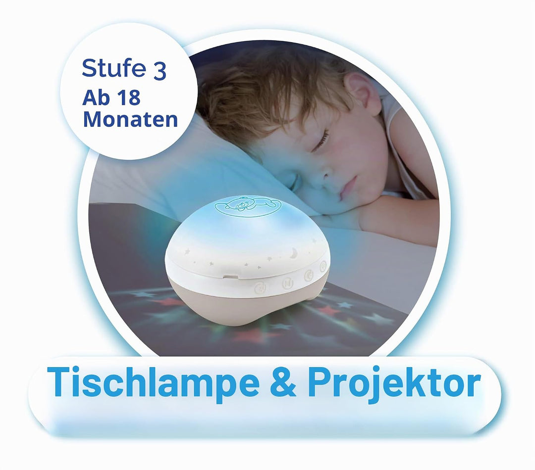 Infantino 3-in-1 Projektor Musik-Mobile, Umwandelbares Mobile, Lichtprojektor für Tisch & Kinderbett