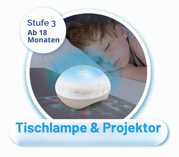 Infantino 3-in-1 Projektor Musik-Mobile, Umwandelbares Mobile, Lichtprojektor für Tisch & Kinderbett