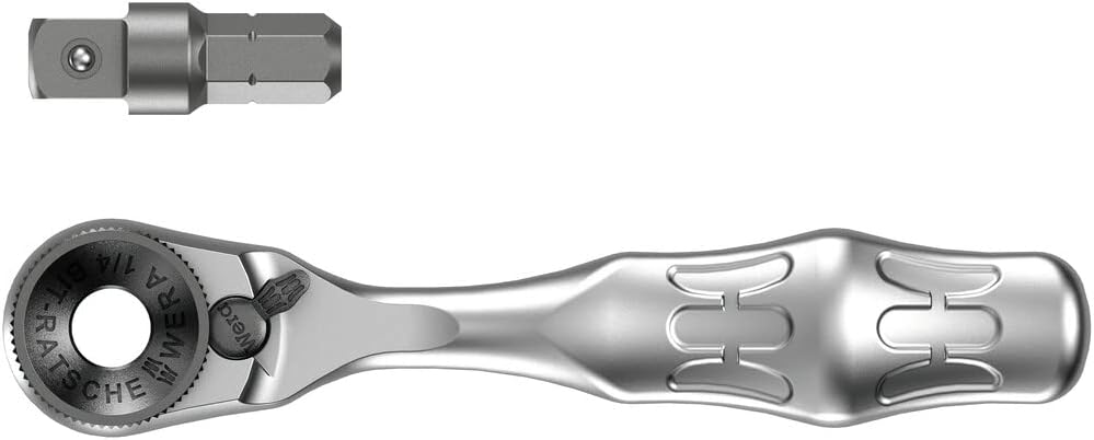 Wera 8001 A Bit-Ratsche 1/4 Zoll SB mit 1/4 Zoll-Antrieb, 2-teilig, 05073230001