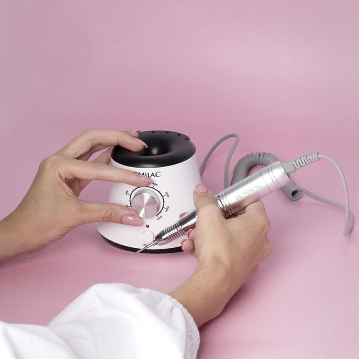 Semilac Nagelfräser 24W – Elektrischer Nagelbohrer für UV-, Gel- und Acryl-Lack, Handlich, Leise & V
