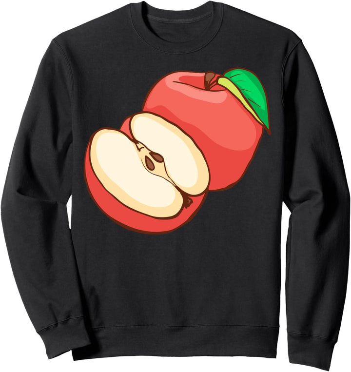 Rote Äpfel Apfel Obst Veggie Vegetarier Veganer Sweatshirt