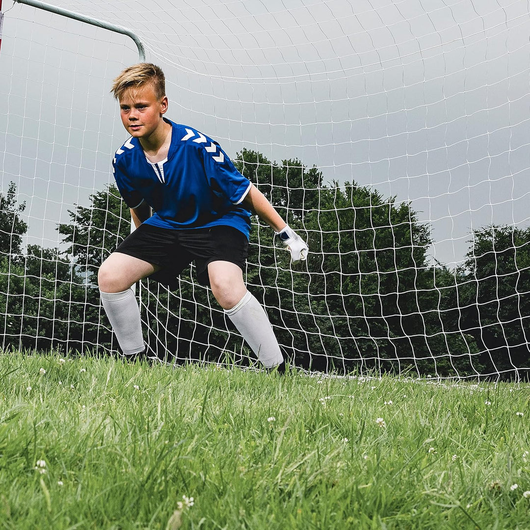 HUDORA Fussballtor Stadion - Tor für Kinder und Erwachsene - Fussball Tor 300 x 160 x 90 cm für Gart